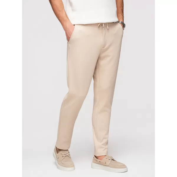  Pantaloni pentru bărbați OMBRE OM-PACP-0292 BEJ 