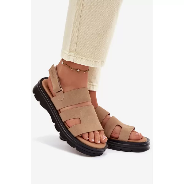  Sandale de dama BIG STAR SHOES TT274482 BEJ 