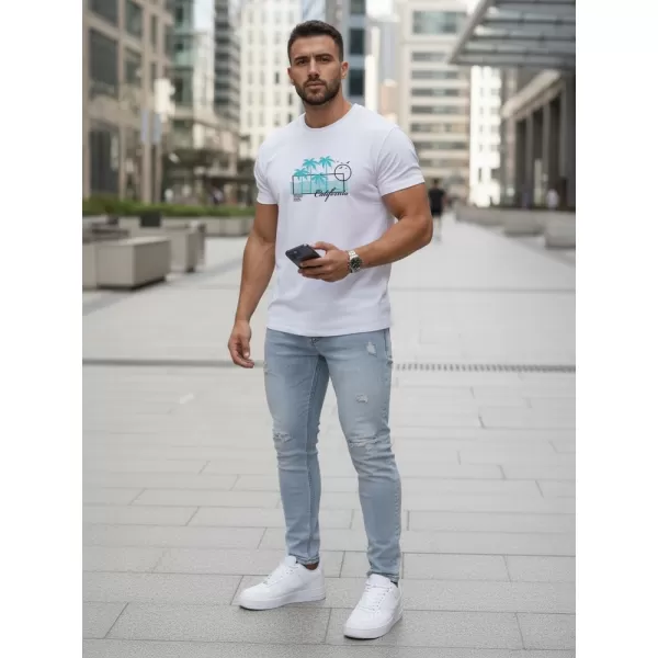  Tricou pentru bărbați DSTREET NX5020R ALB 