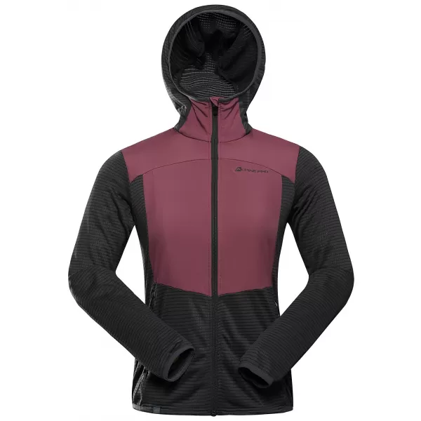  Hanorac sport ultraușor de damă ALPINE PRO ZOLLA GRI ÎNCHIS ADEVĂRAT 