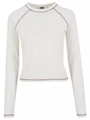 Tricou de damă URBAN CLASSICS TB7730 APROAPE ALB