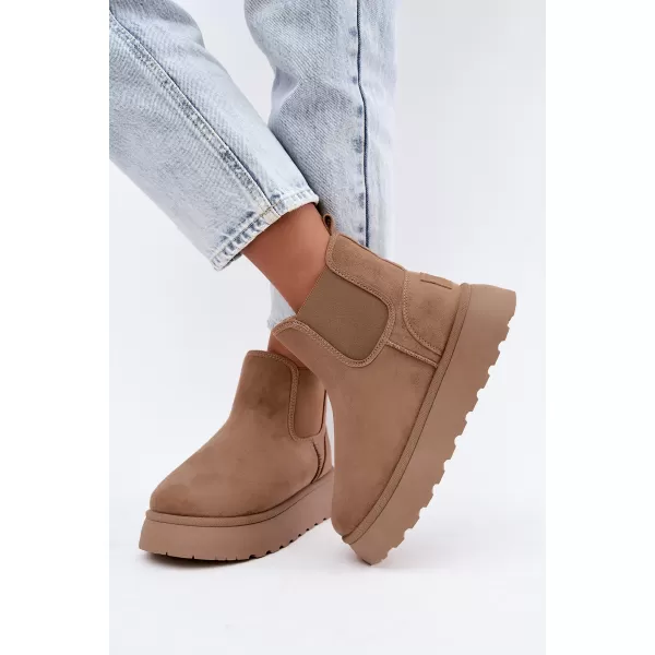 Oameni de zăpadă pentru femei BIG STAR SHOES UU274173 BEJ 