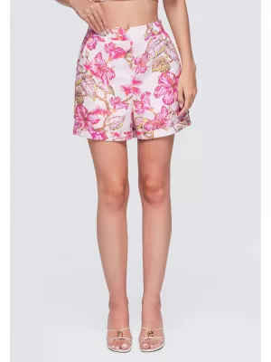 Pantaloni scurți de damă OMBRE OW-ST-E0028 ROZ