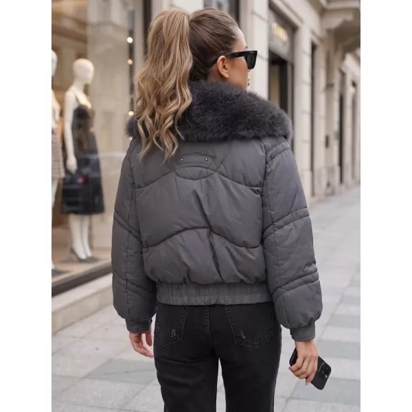  Geaca de dama DSTREET TY6010 GRI ÎNCHIS 