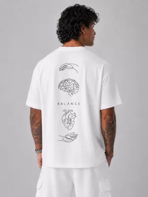 Tricou pentru bărbați DSTREET NX4016R-WH-O ALB