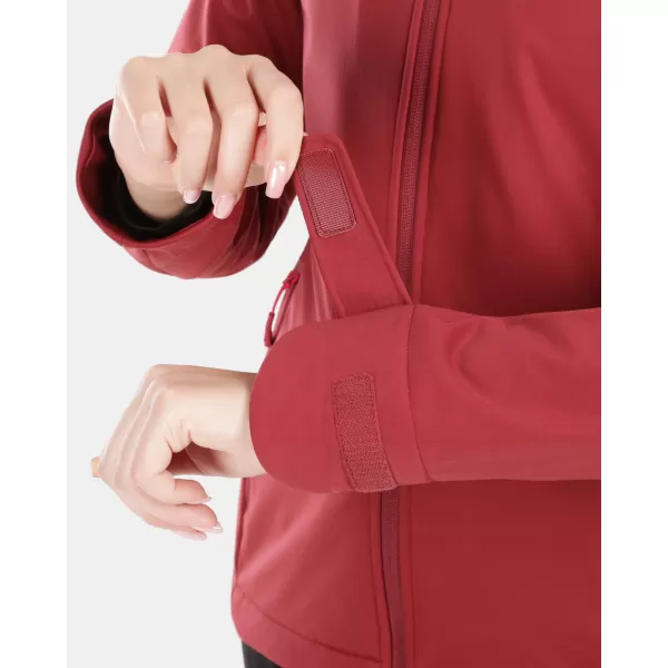  Jachetă softshell pentru femei KILPI ONTAVIA-W 1L0113KI ROȘU ÎNCHIS 