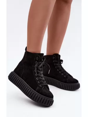Adidași de damă BOTO LA372 NEGRU