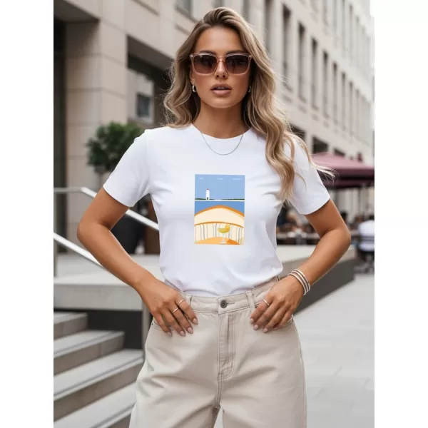  Tricou pentru femei DSTREET NX8027RY-WH ALB 