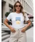 Tricou pentru femei DSTREET NX8027RY-WH ALB