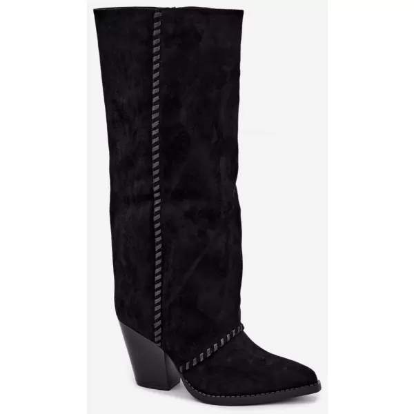  Cizme de dama BOTO LQ-166 NEGRU 