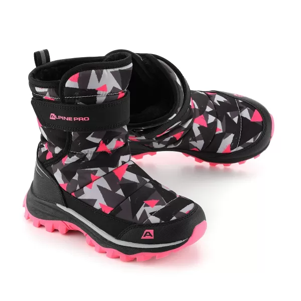  Oameni de zăpadă de iarnă pentru copii ALPINE PRO BERNO ROZ NEON 
