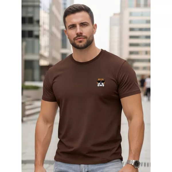  Tricou pentru bărbați DSTREET NX0125R-CH MARO 