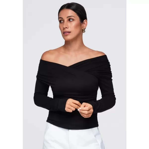  Bluza de dama OMBRE OW-TS-E0088 NEGRU 