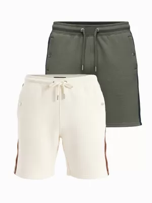 Set de pantaloni scurți pentru bărbați OMBRE Z128 SMÂNTÂNĂ/MĂSLINE