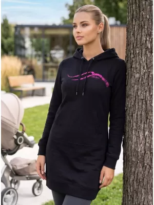Hanorac prelungit dama ALTISPORT ALW001419 ROZ NEGRU