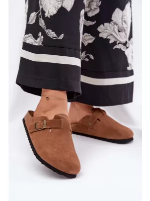 Papuci de damă BIG STAR SHOES RR274A387 MARO/BEJ