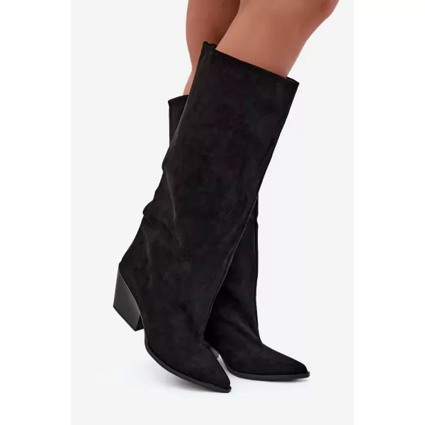  Cizme de dama BOTO 2579A-1 NEGRU 