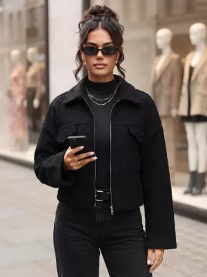 Geaca de dama DSTREET TY6059 NEGRU