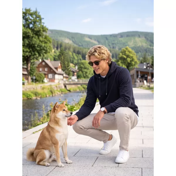 Hanorac pentru bărbați ALTISPORT NP/ALMST44001 OPAL NEGRU 