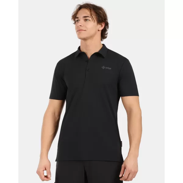  Tricou pentru bărbați cu guler KILPI OLIVA-M 1M0311KI NEGRU 