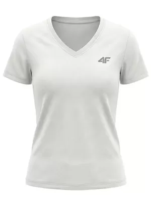 Tricou pentru femei 4F WMM00TTSHF3307 ALB