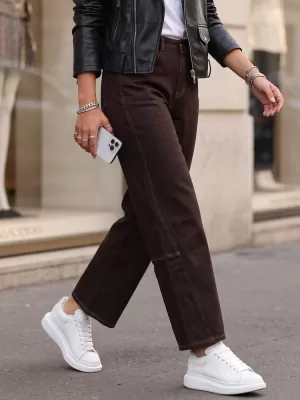 Pantaloni de dama DSTREET UY3120 MARO