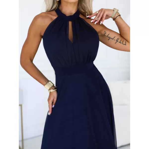  Rochie NUMOCO 662-3 ALBASTRU ÎNCHIS 