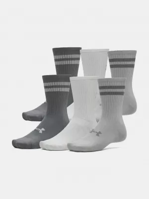 Șosete UNDER ARMOUR ESSENTIAL 6PK CREW 1387058-069 GRI