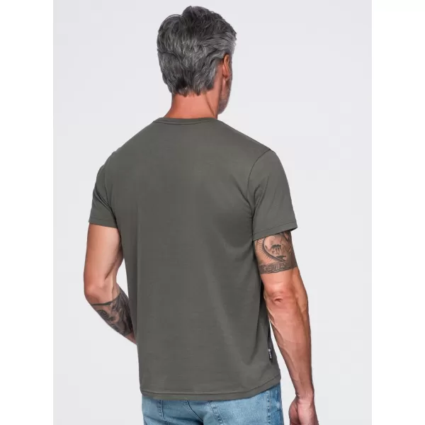  Tricou pentru bărbați OMBRE OM-TSCT-0305 GRAFIT 