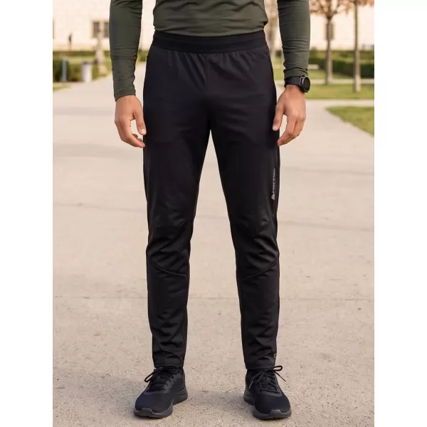  Pantaloni softshell pentru bărbați ALPINE PRO ABAR 2 NEGRU 