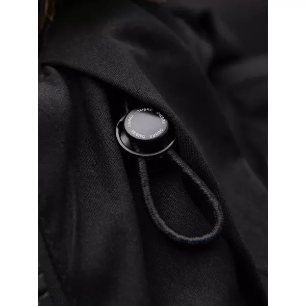  Parka pentru bărbați OMBRE OM-JALJ-0310 NEGRU 