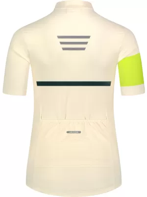 Tricou de ciclism pentru femei NORDBLANC ENTHUSIAST NBSLF8084 BEJ