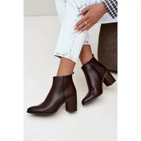  Botine de dama SERGIO LEONE BT-50-S CIOCOLATĂ 