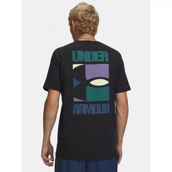  Tricou pentru bărbați UNDER ARMOUR M BLOCK LOGO SS 6009250-001 NEGRU 