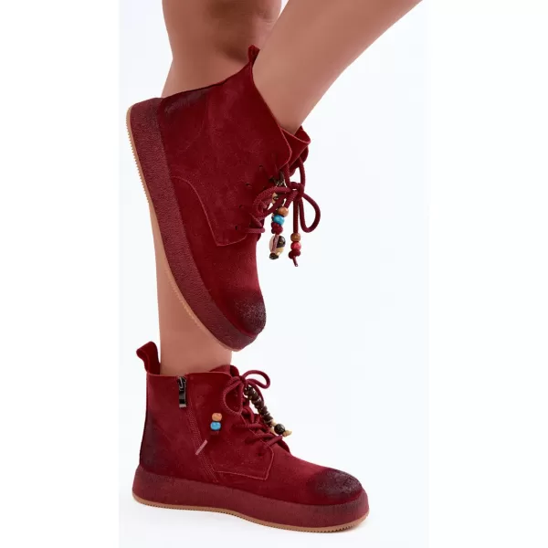  Botine de dama ARTIKER 59C1131 NUANȚE DE ROȘU 