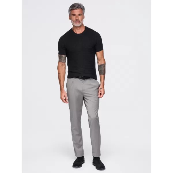  Tricou pentru bărbați OMBRE OM-TSCT-0303 NEGRU 