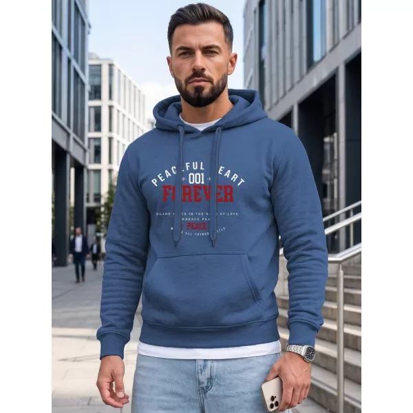  Hanorac pentru bărbați DSTREET NX5150BX-17-09 ALBASTRU 