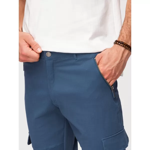  Pantaloni pentru bărbați OMBRE P1517 ALBASTRU ÎNCHIS 