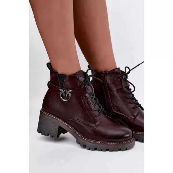  Pantofi de dama BOTO ASA301-1 BURGUNDIA 