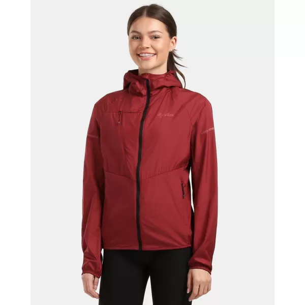  Blazer de vânt pentru femei KILPI ROSA-W 1L0109KI ROȘU ÎNCHIS 