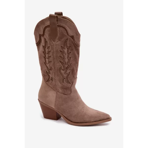  Cizme de dama BOTO 2586A KAKI 