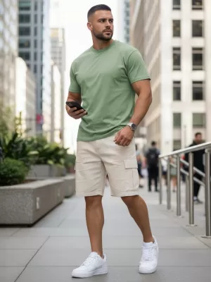 Tricou pentru bărbați DSTREET RX5681 VERDE