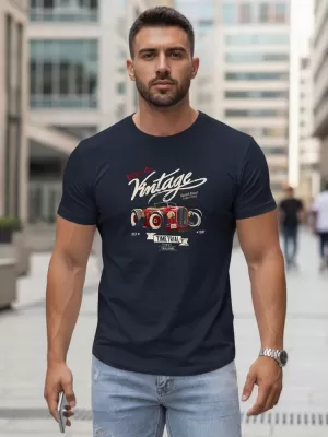 Tricou pentru bărbați DSTREET NX5094R-NY ALBASTRU ÎNCHIS