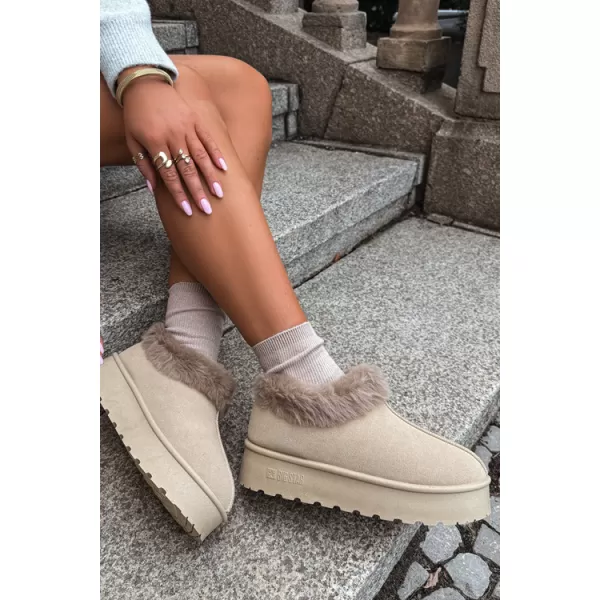  Oameni de zăpadă pentru femei BIG STAR SHOES UU274204 BEJ 
