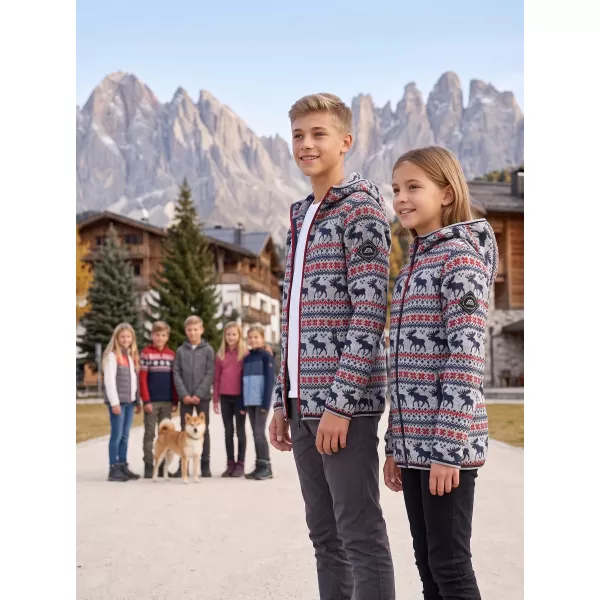  Pulover cald pentru copii ALPINE PRO NORESO VARIANTA INALTA PB 