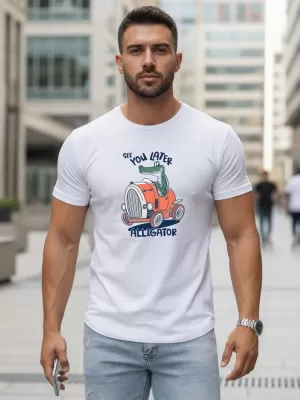 Tricou pentru bărbați DSTREET NX5083R-WH ALB