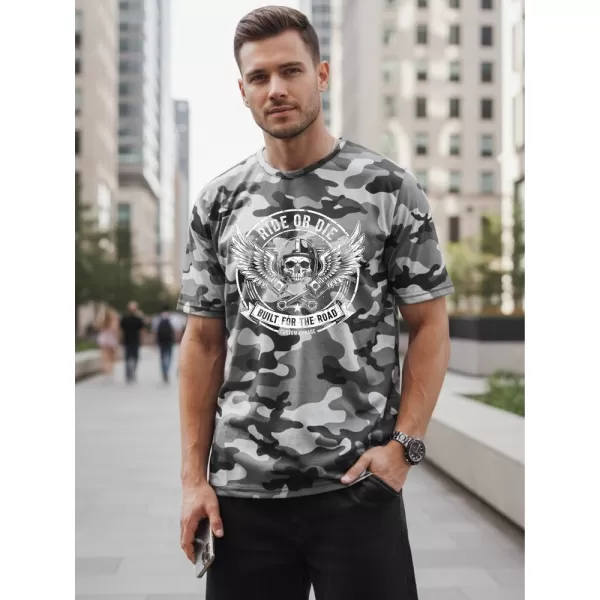  Tricou pentru bărbați DSTREET NX2004R-SL-M GRI DESCHIS 