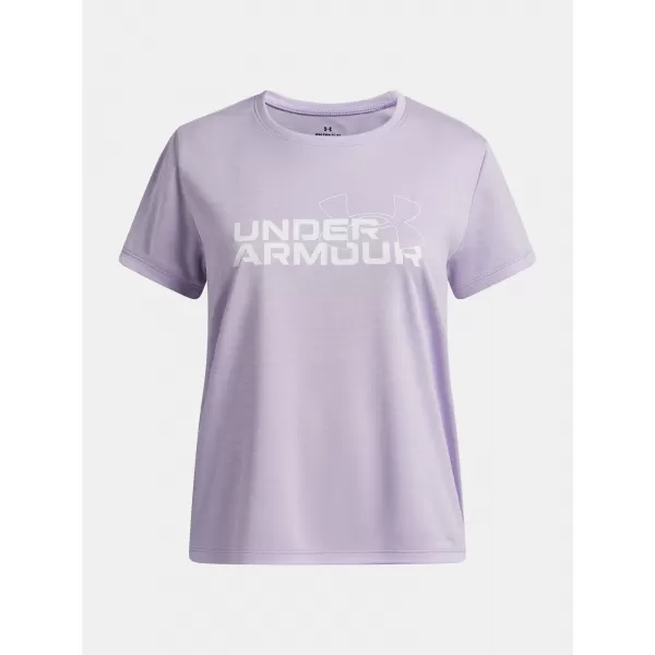  Tricou fetita UNDER ARMOUR TECH TWIST WDMK LOGO SS 6007134-536 VIOLET 