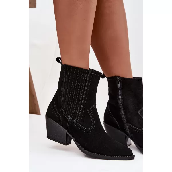  Botine de dama BOTO 6350 NEGRU 