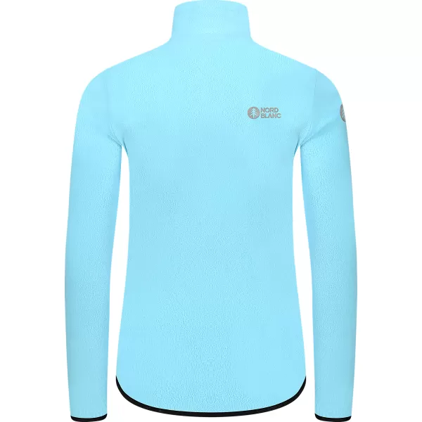  Hanorac ușor de damă din fleece NORDBLANC MAPLE NBSFL8374 ALBASTRU DESCHIS 